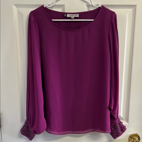 Jennifer Lopez Women's Purple Top - Picture 1 of 5